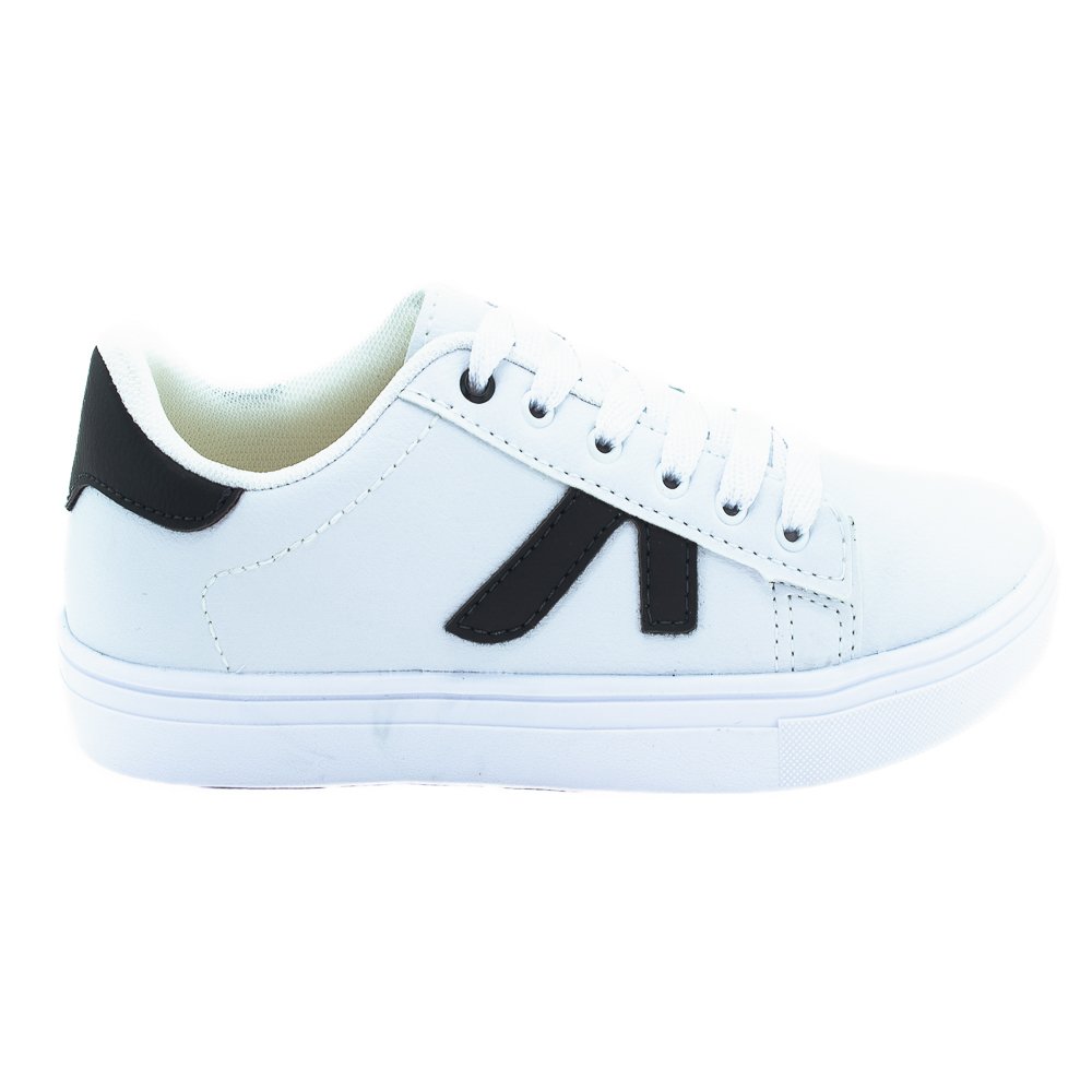 Tênis Feminino Kassia Camargo 1050/13-1 - Branco E Preto Branco 2