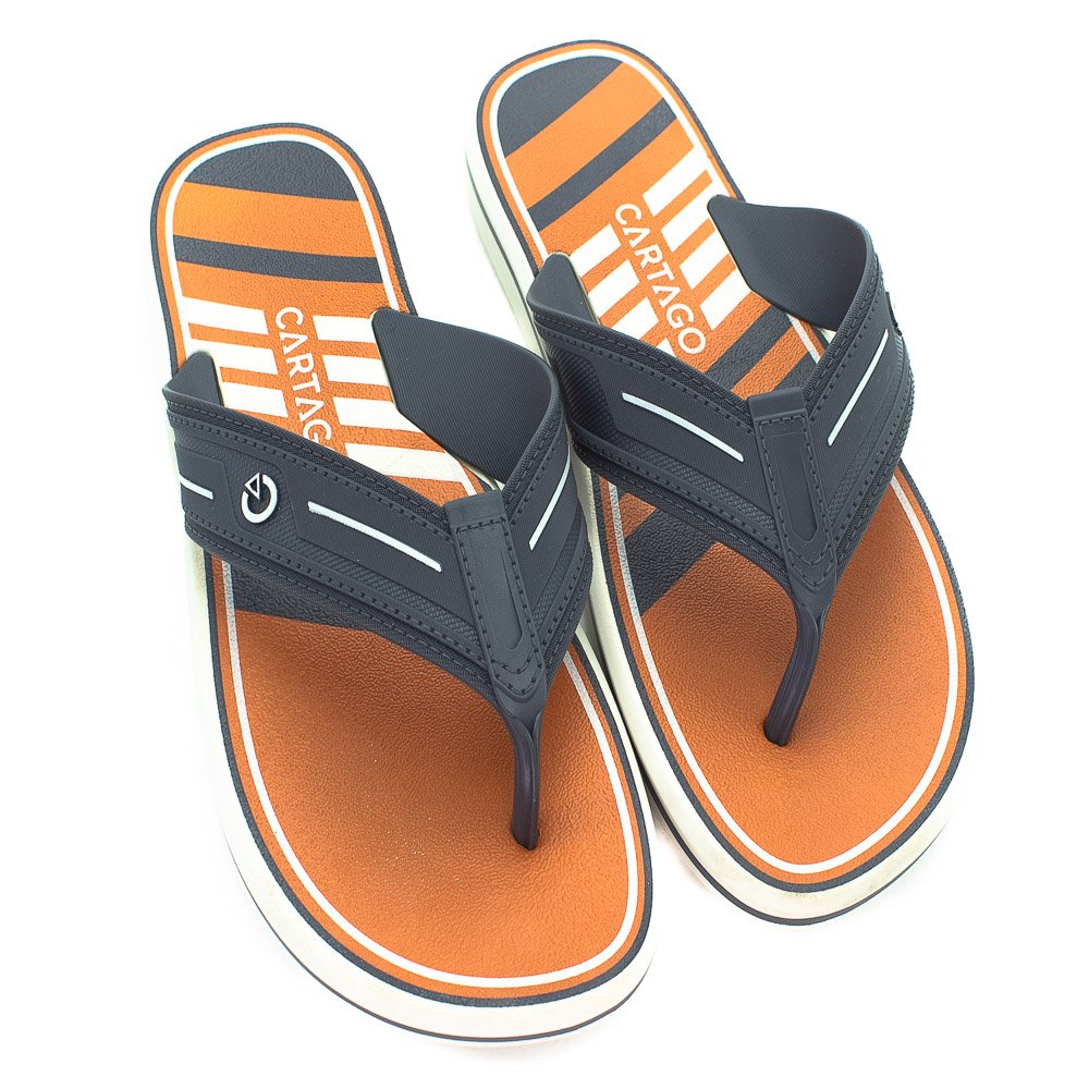 Chinelo Masculino Cartago Palermo - Laranja Laranja 1
