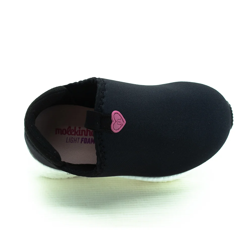 Tênis Infantil Menina Molekinha 2580.100 - Preto Preto 5