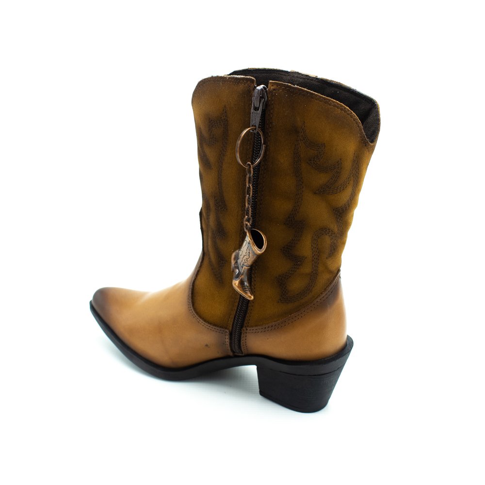 Bota Feminina Perlatto WES003 - Marrom Marrom 3