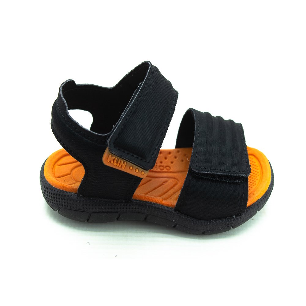 Sandália Infantil Menino Klin Tic Tac - Preto