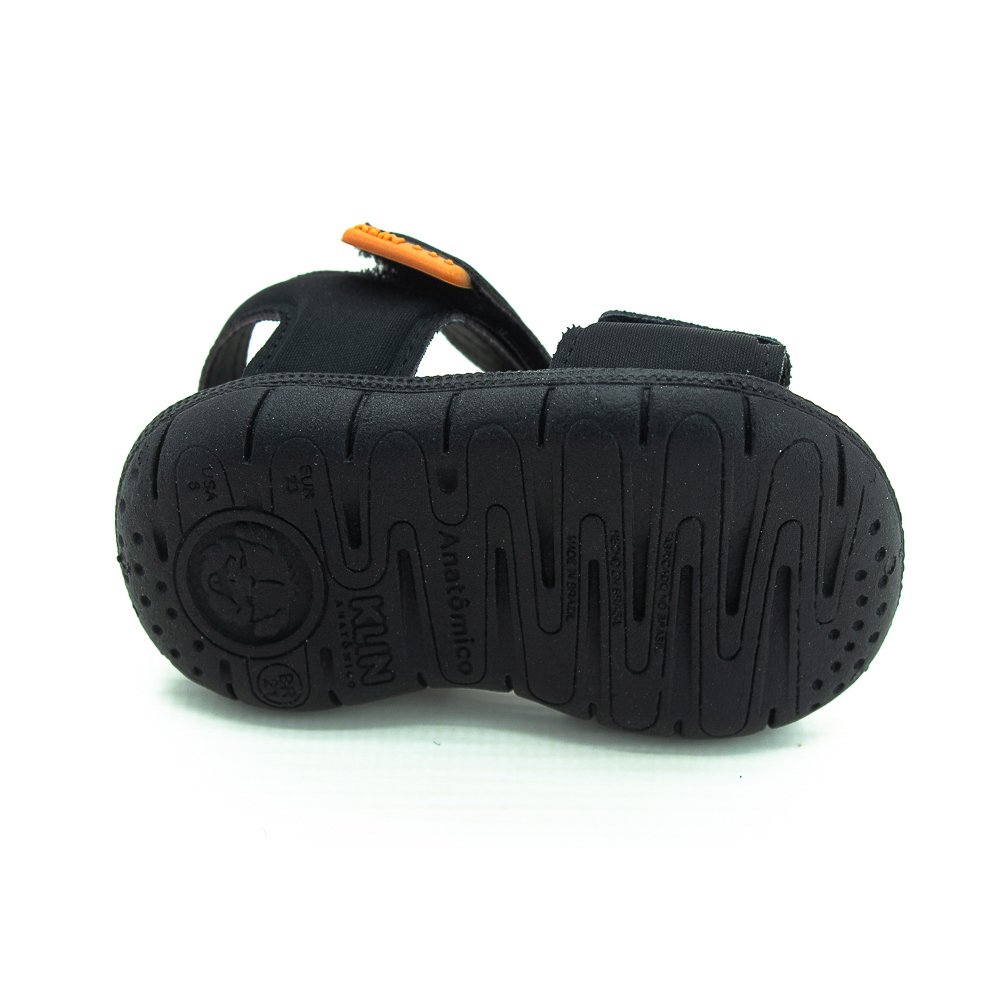 Sandália Infantil Menino Klin Tic Tac - Preto Preto 4