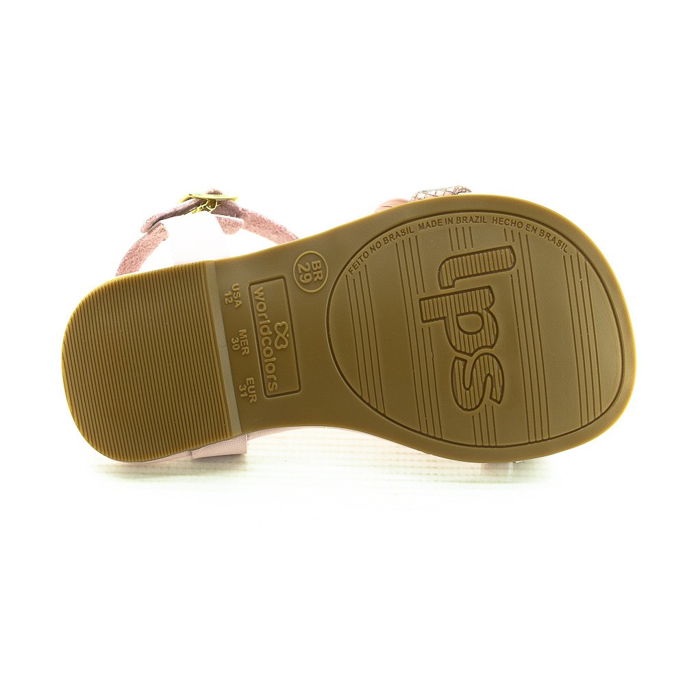 Sandália Infantil Menina Worldcolors 358.006 - Rosa Rosa 4