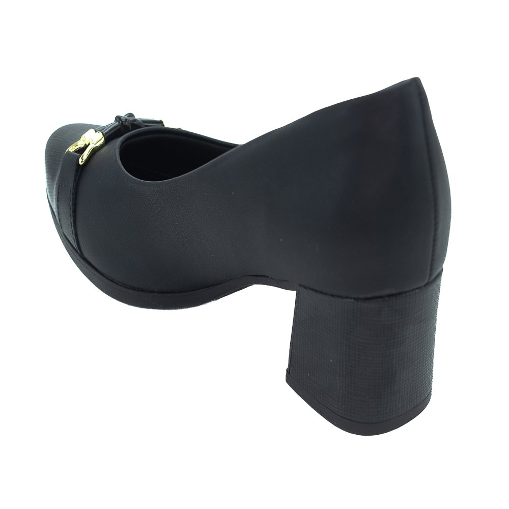 Sapato Feminino Piccadilly 654046-6 - Preto Preto 3