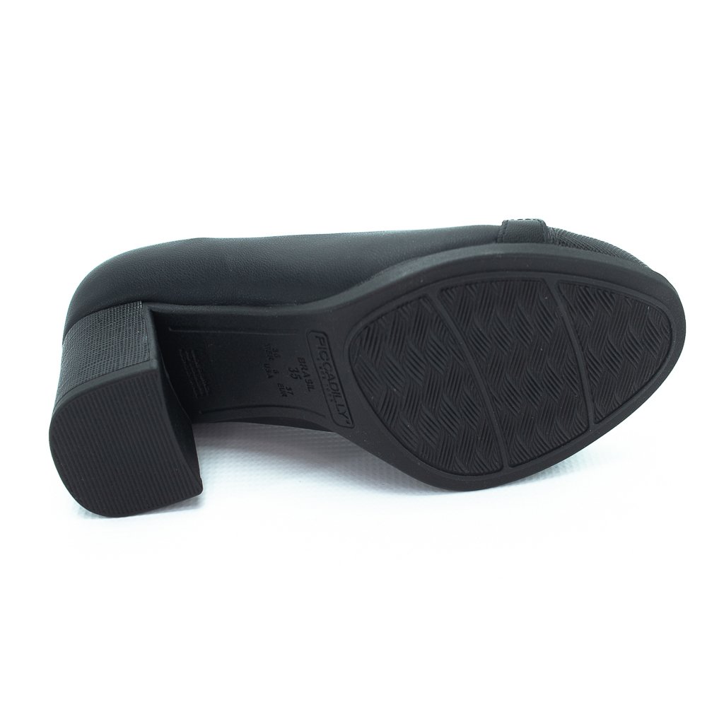 Sapato Feminino Piccadilly 654046-6 - Preto Preto 4