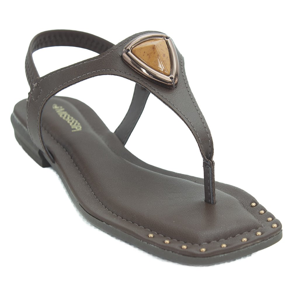 Sandália Feminina Mississipi MF323 - Marrom Marrom 2