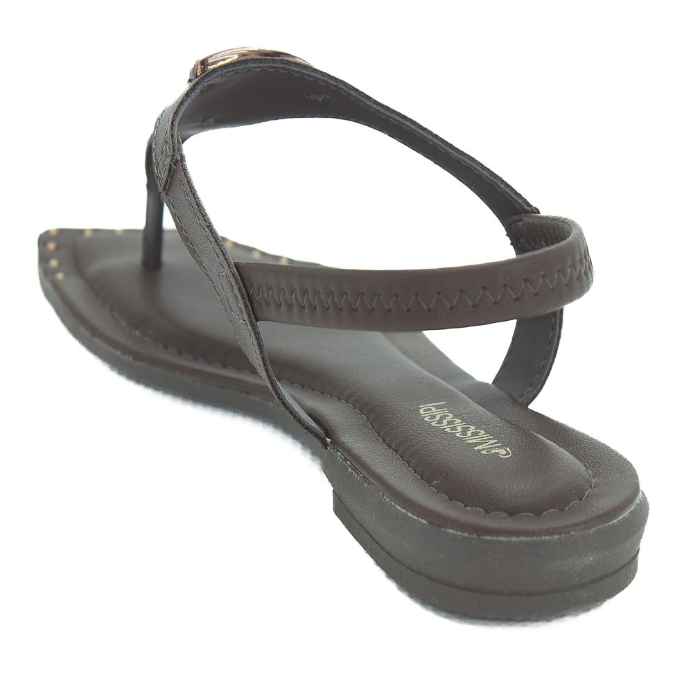 Sandália Feminina Mississipi MF323 - Marrom Marrom 3