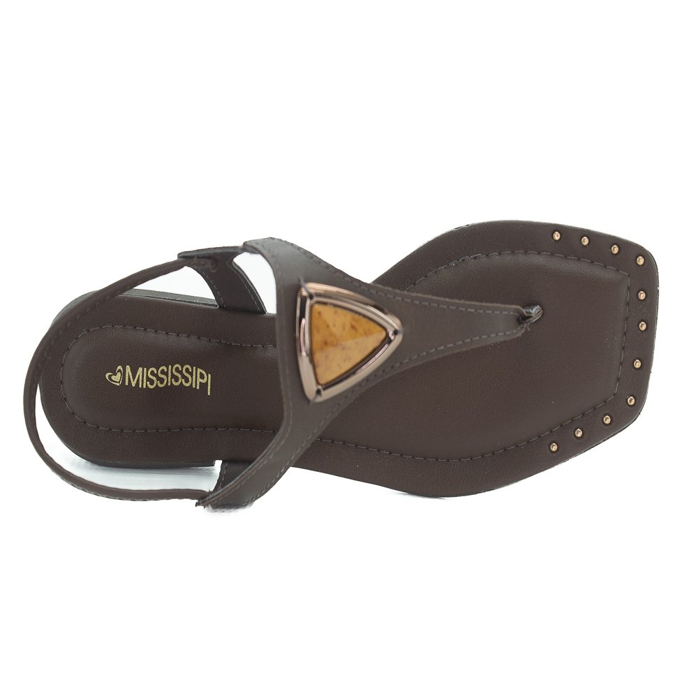 Sandália Feminina Mississipi MF323 - Marrom Marrom 5