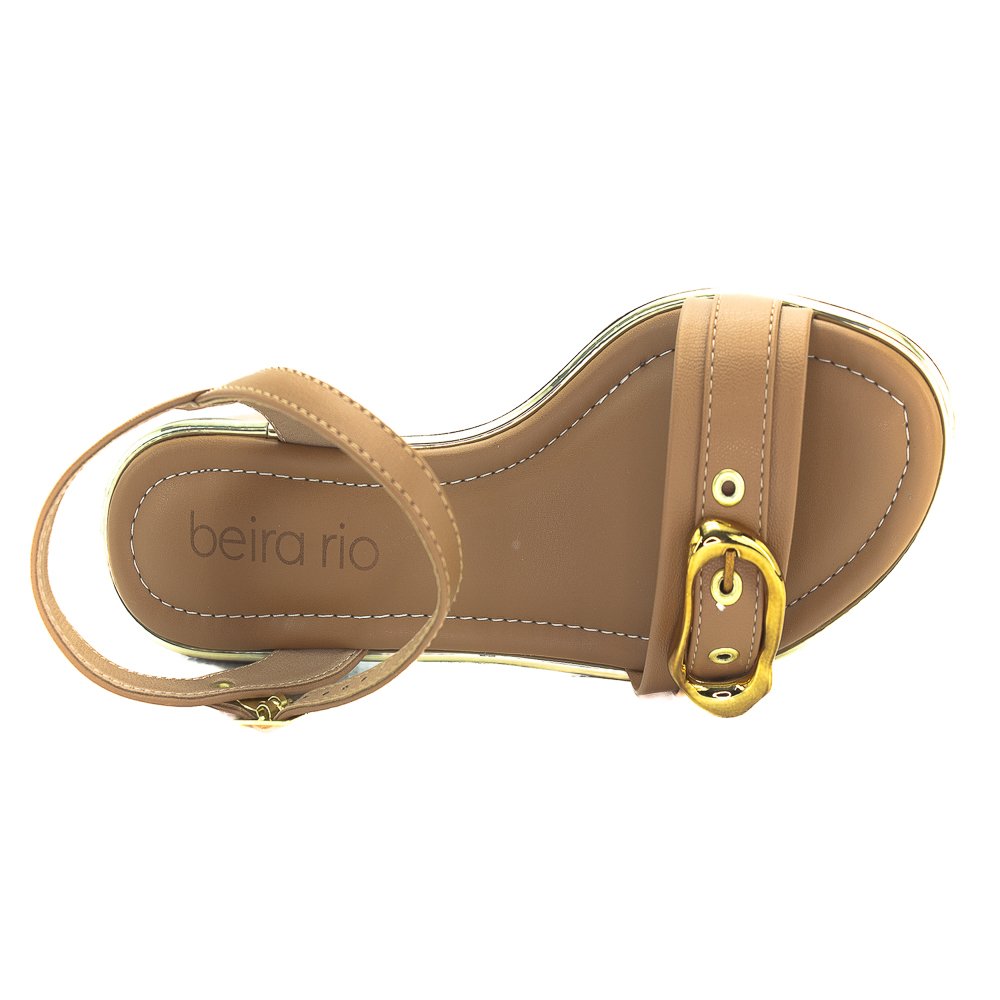 Sandália Feminina Beira Rio 8379-258 - Marrom Marrom 5
