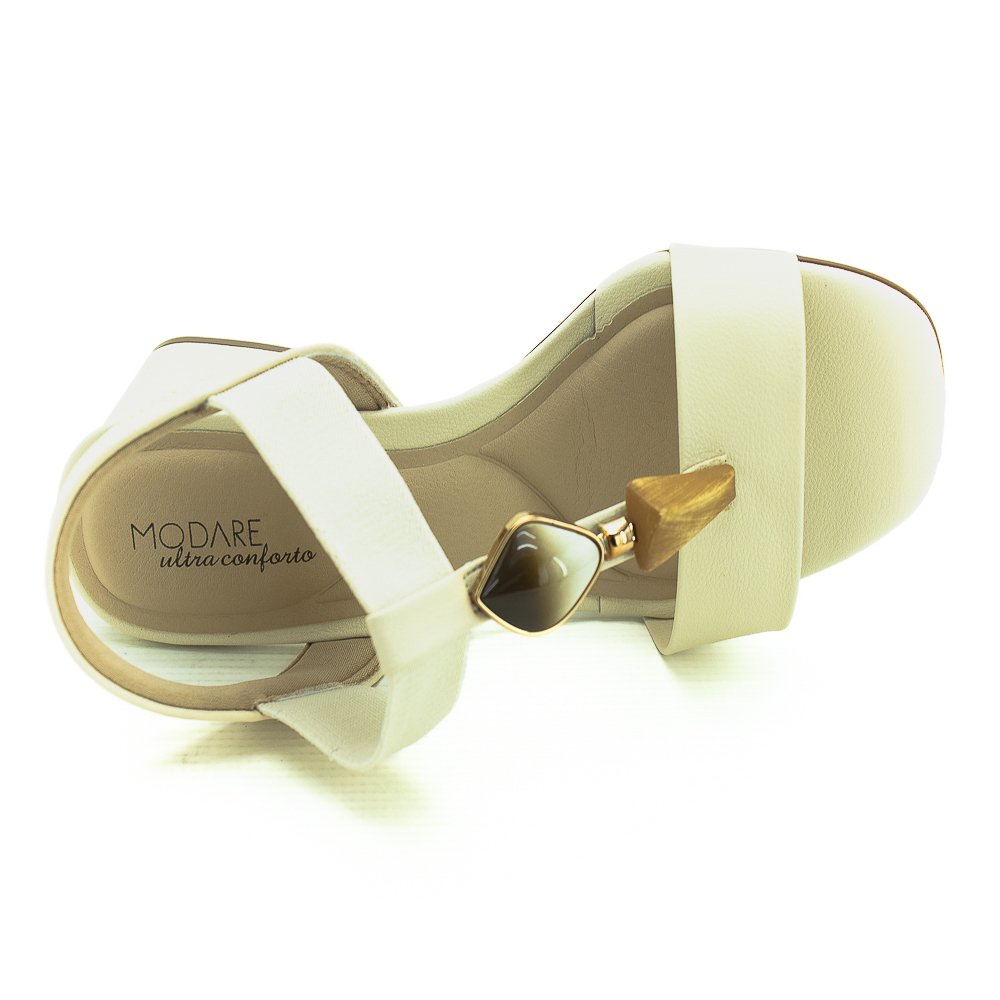 Sandália Feminina Modare 7172.113 - Off White Branco 5