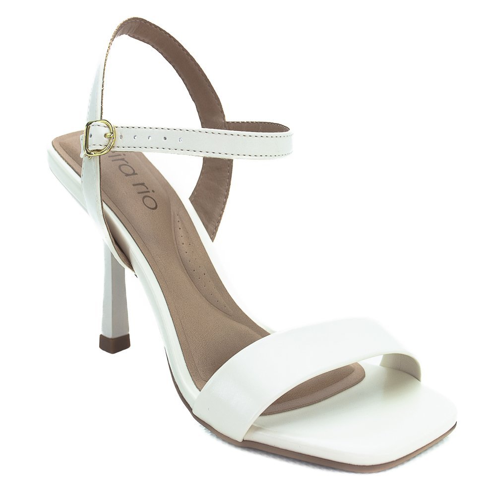 Sandália Feminina Beira Rio 8490.315 - Branco Branco 2