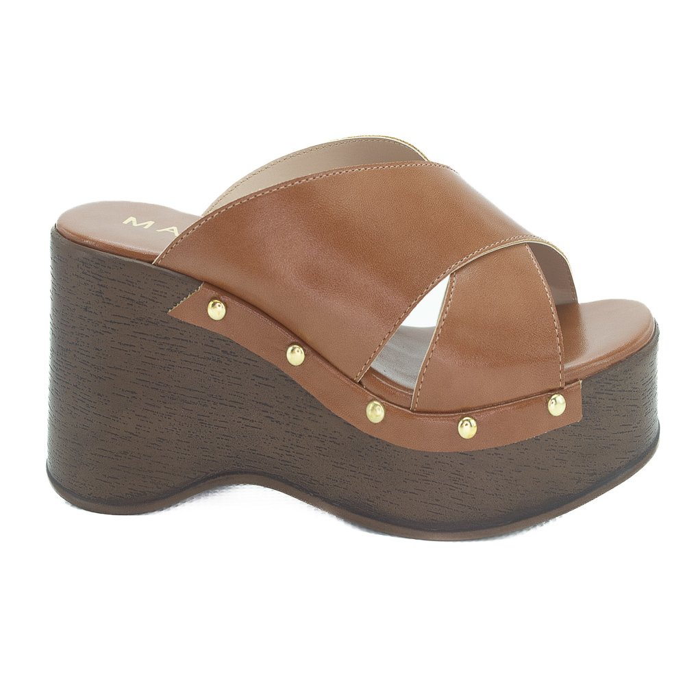 Tamanco Feminino Mariotta 30075-06 - Marrom