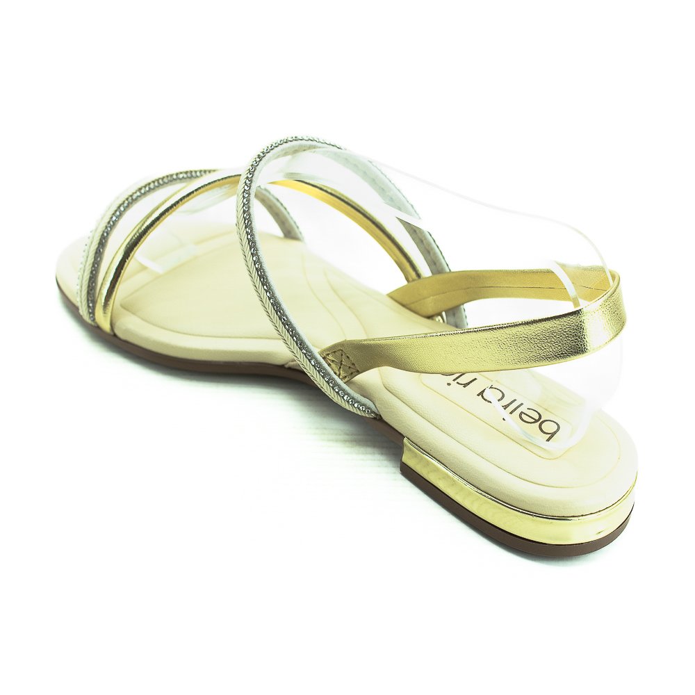 Sandália Feminina Beira Rio 8263.969 - Dourado Dourado 3