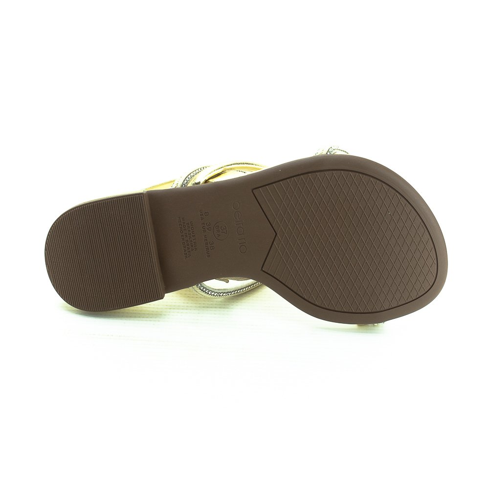 Sandália Feminina Beira Rio 8263.969 - Dourado Dourado 4