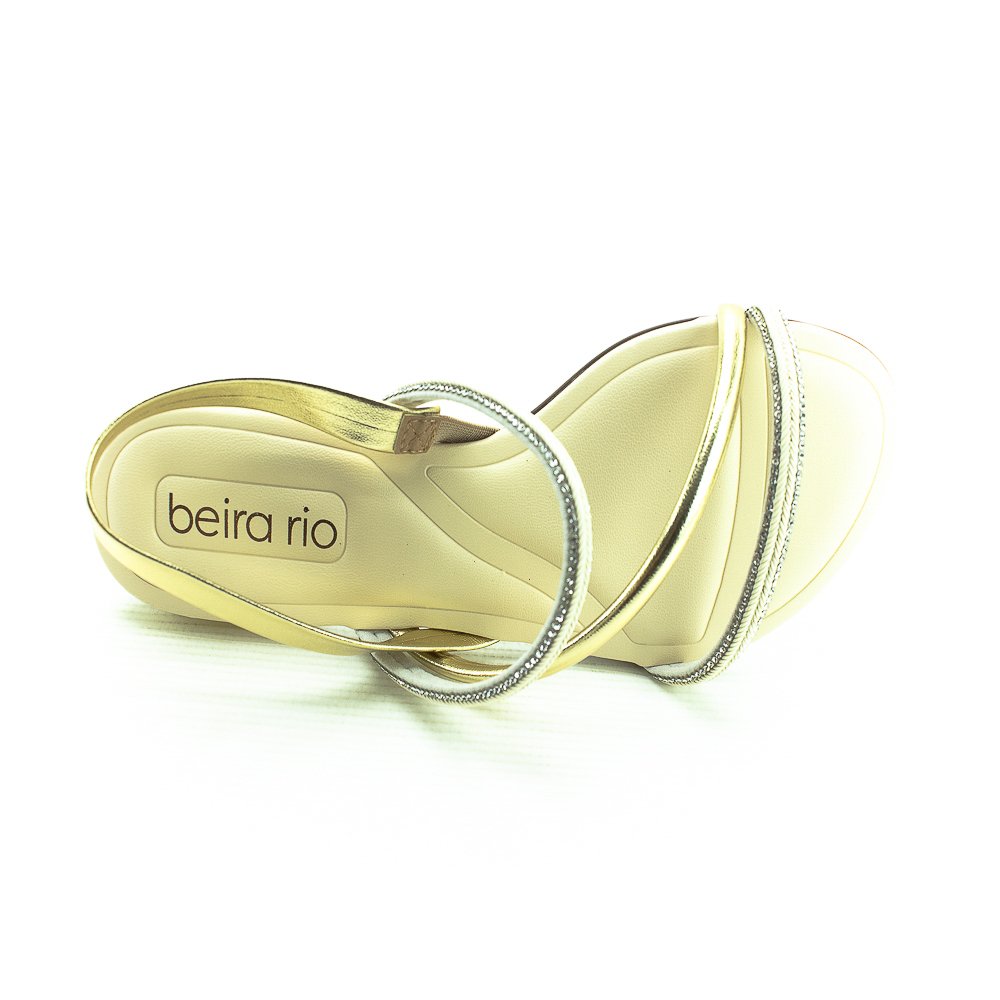 Sandália Feminina Beira Rio 8263.969 - Dourado Dourado 5