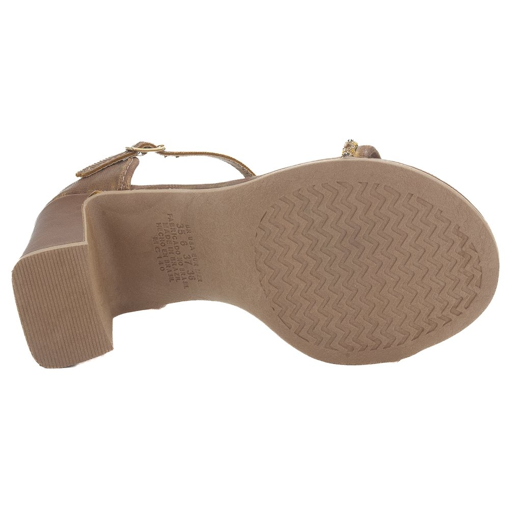 Sandália Feminina Mississipi MF753 - Bronze Marrom 4