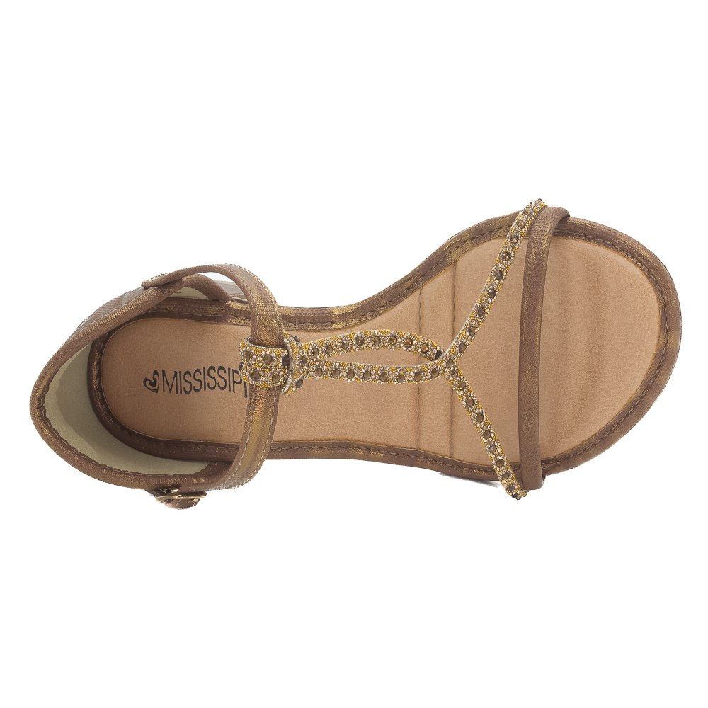 Sandália Feminina Mississipi MF753 - Bronze Marrom 5