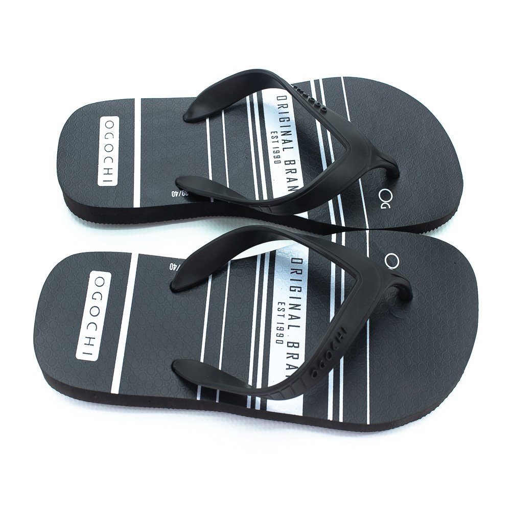 Chinelo Masculino Ogochi 0485200028722 - Preto Preto 2
