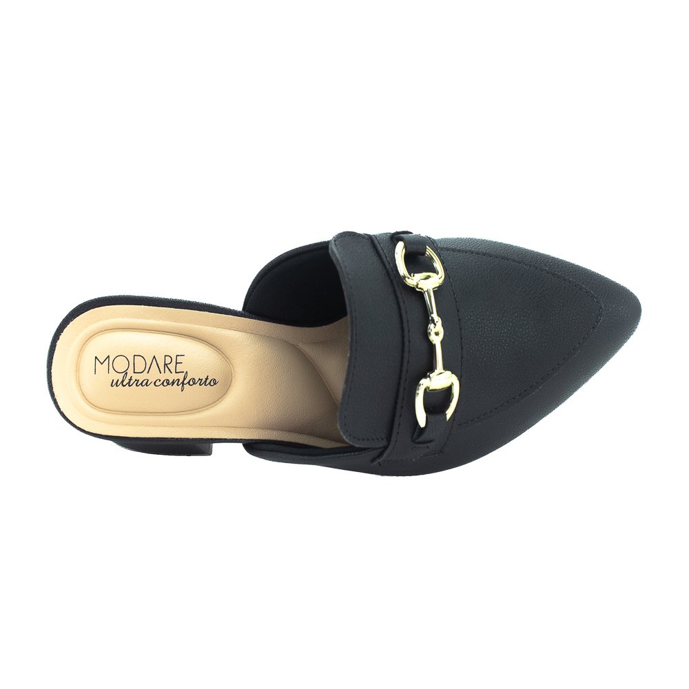 Mule Feminino Modare 7340.124 - Preto Preto 5