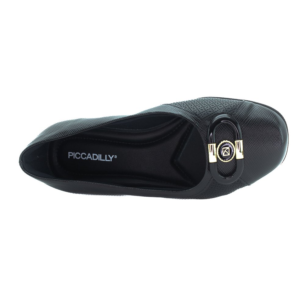 Sapato Feminino Piccadilly 143233-2 - Preto Preto 5