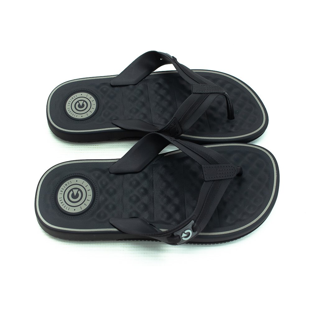 Chinelo Masculino Cartago Arizona - Preto Preto 3
