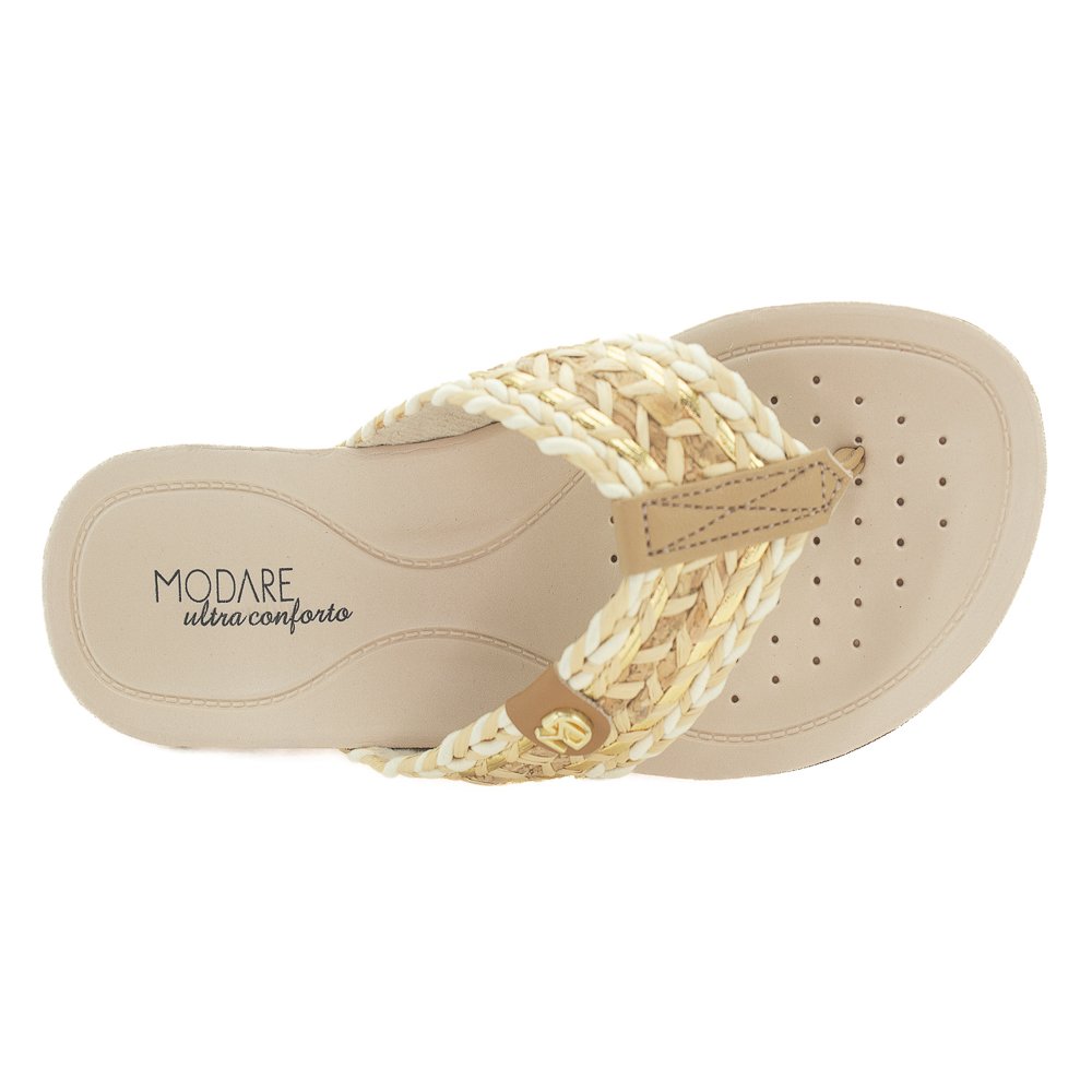 Chinelo Feminino Modare 7125.258 - Bege Bege 5