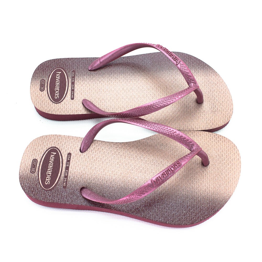 Chinelo Feminino Havaianas Slim Gloss - Vinho Vermelho 2