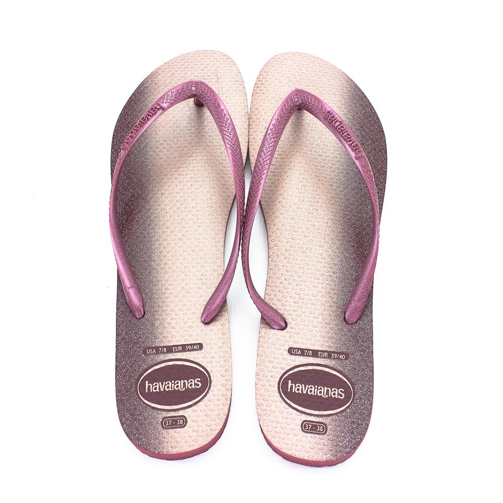 Chinelo Feminino Havaianas Slim Gloss - Vinho Vermelho 3