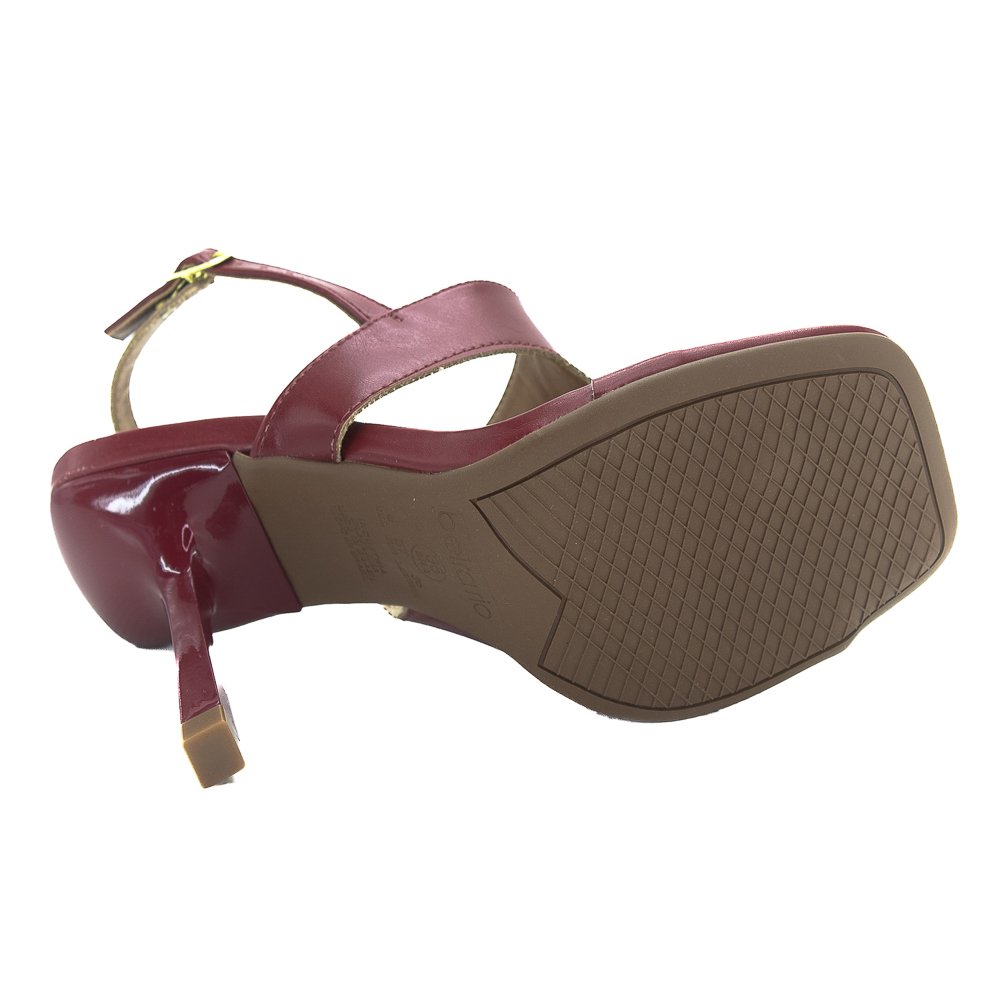 Sandália Feminina Beira Rio 8490.312 - Vermelho Vermelho 4