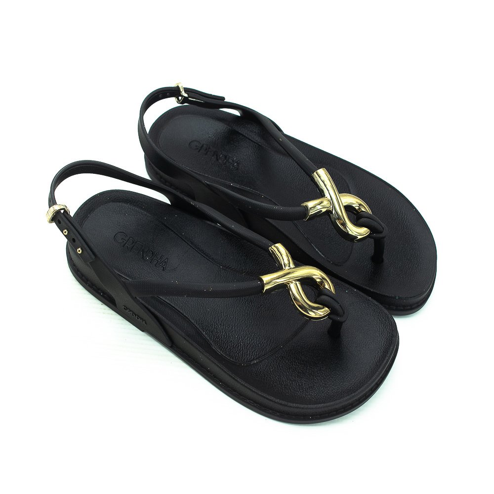 Sandália Feminina Grendha Musaad - Preto