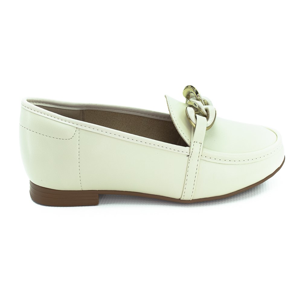 Mocassim Feminino Beira Rio 4324.102 - Off White