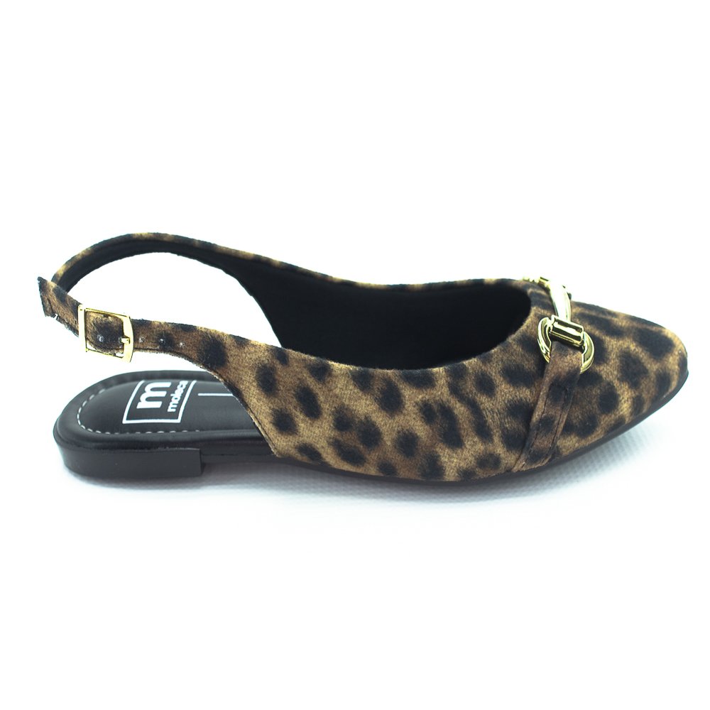 Sapatilha Feminina Moleca Slingback 5444.333 - Preto