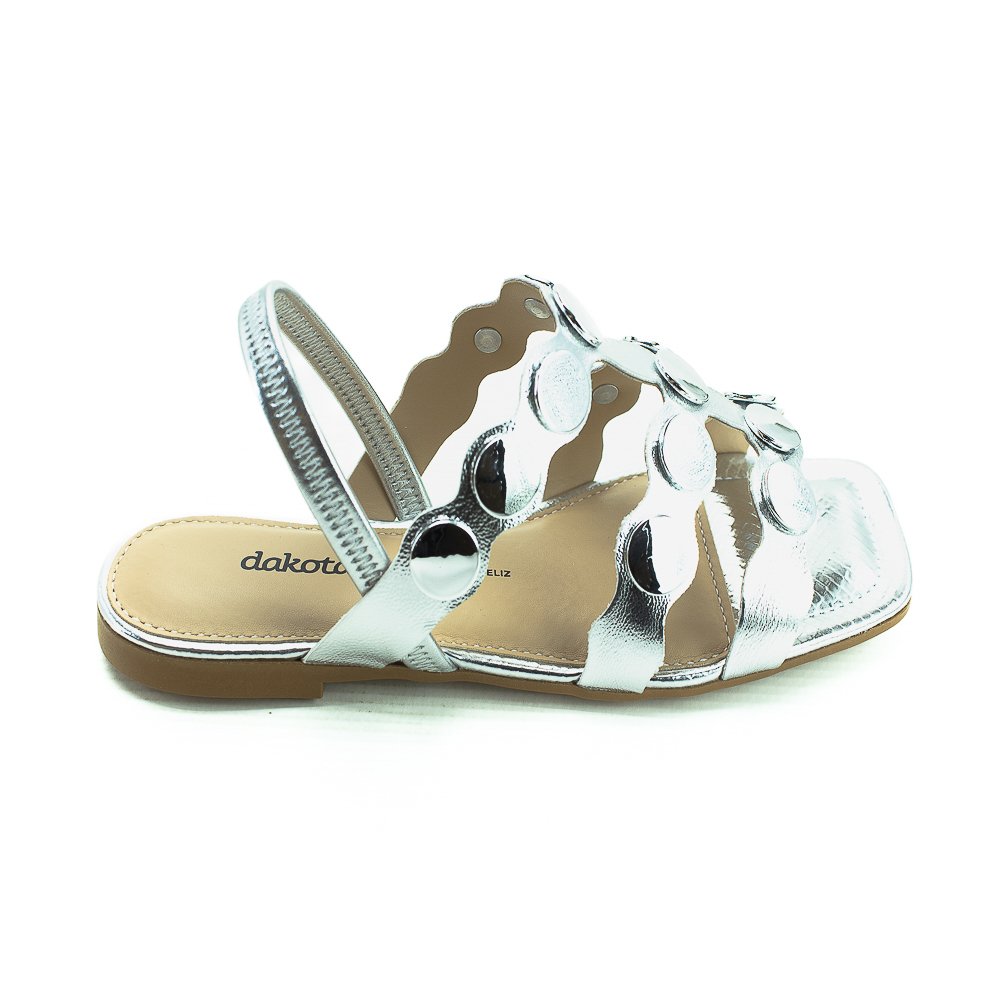 Sandália Feminina Dakota Y7601 - Prata