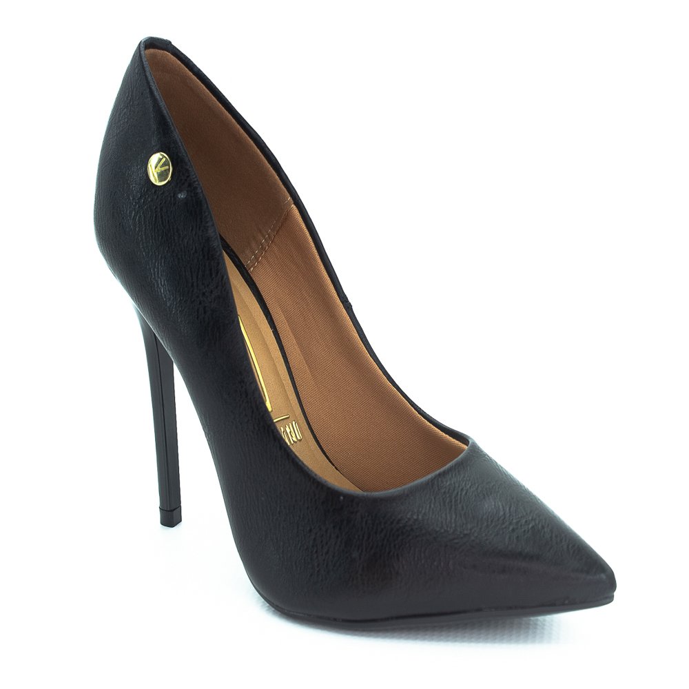 Scarpin Feminino Vizzano 1421.100 - Preto Preto 2