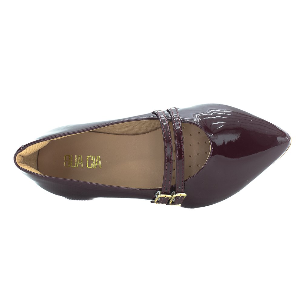 Sapatilha Feminina Sua Cia 8117.15937 - Vinho Vermelho 5