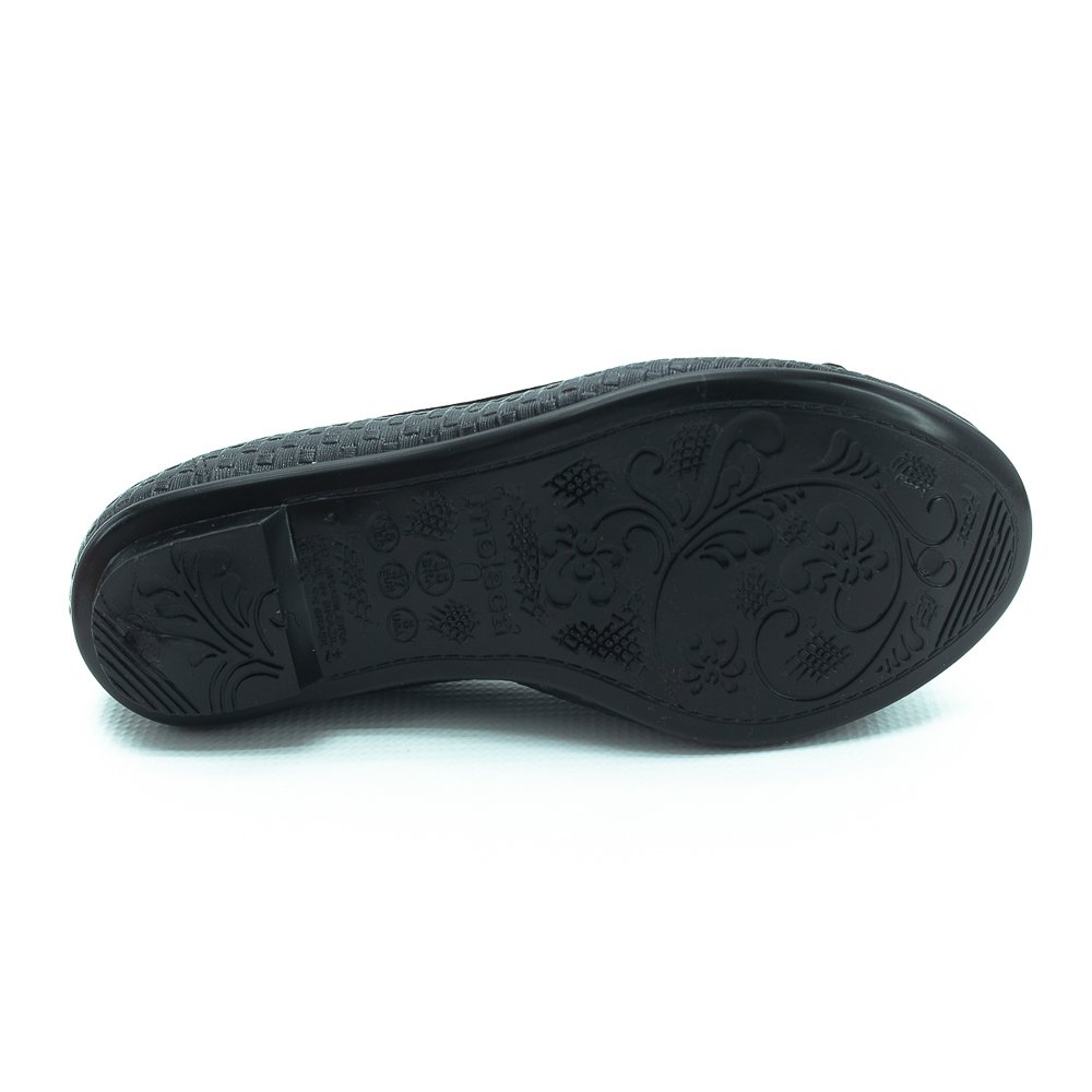 Sapatilha Feminina Moleca 5027.1423 - Preto Preto 3
