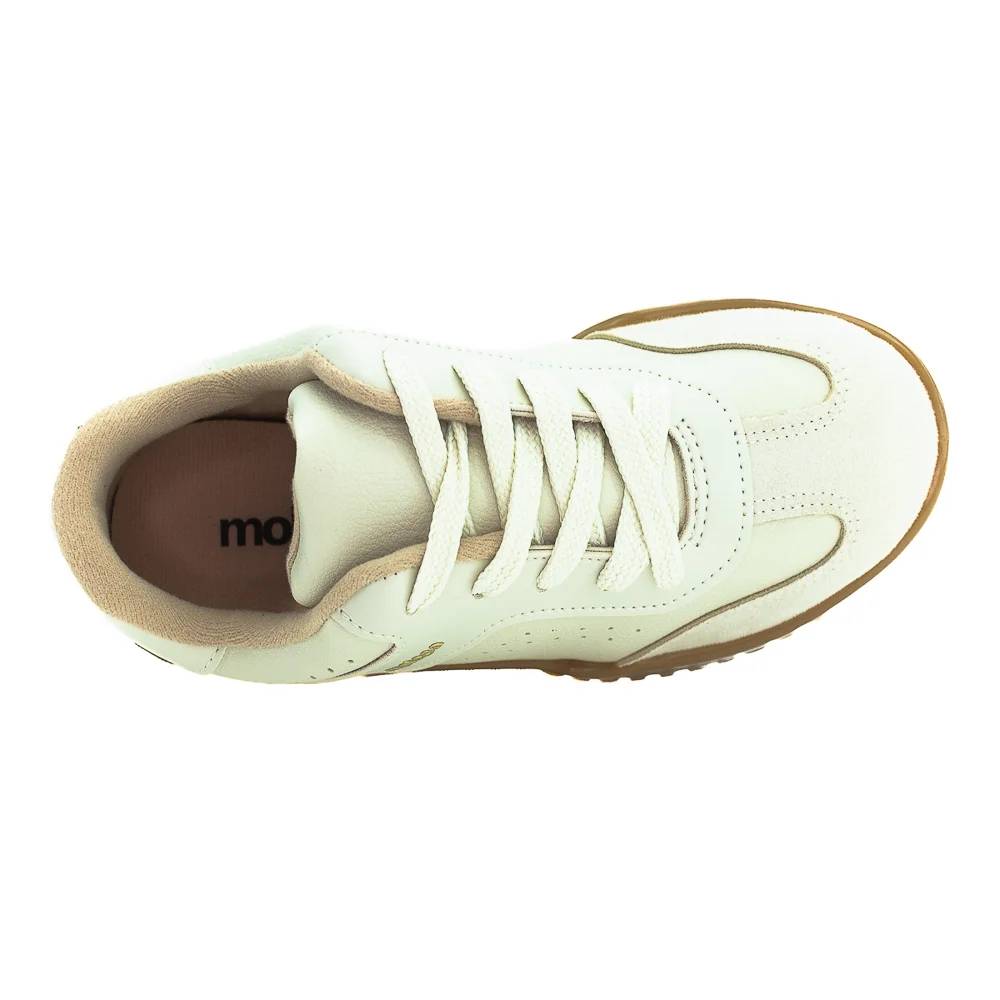 Tênis Feminino Moleca 5817.101 - Off White Branco 5
