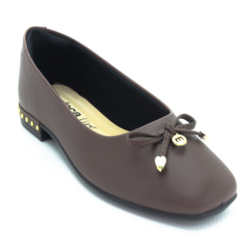 Sapatilha Feminina Moleca 5820.201 - Marrom Marrom 2