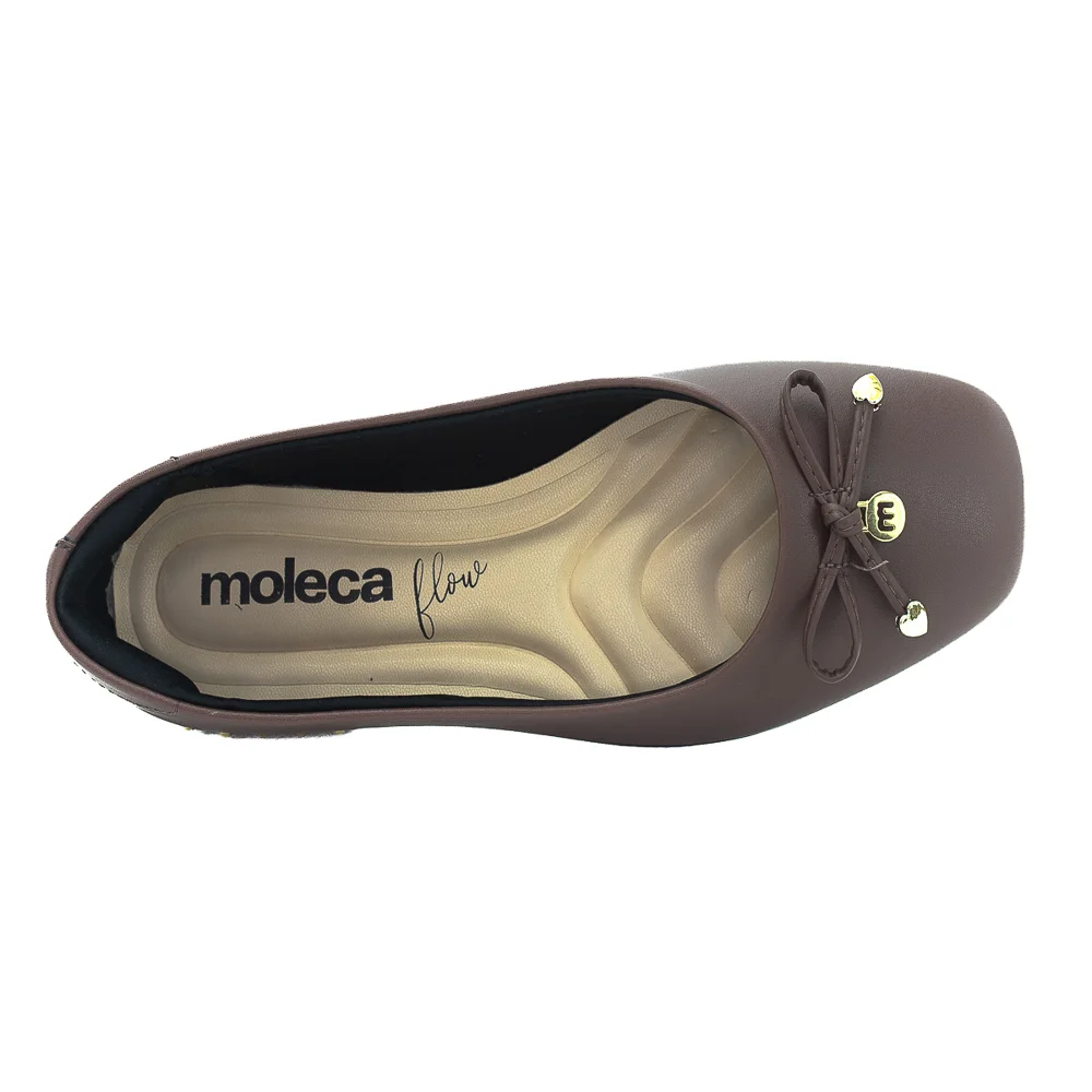 Sapatilha Feminina Moleca 5820.201 - Marrom Marrom 5