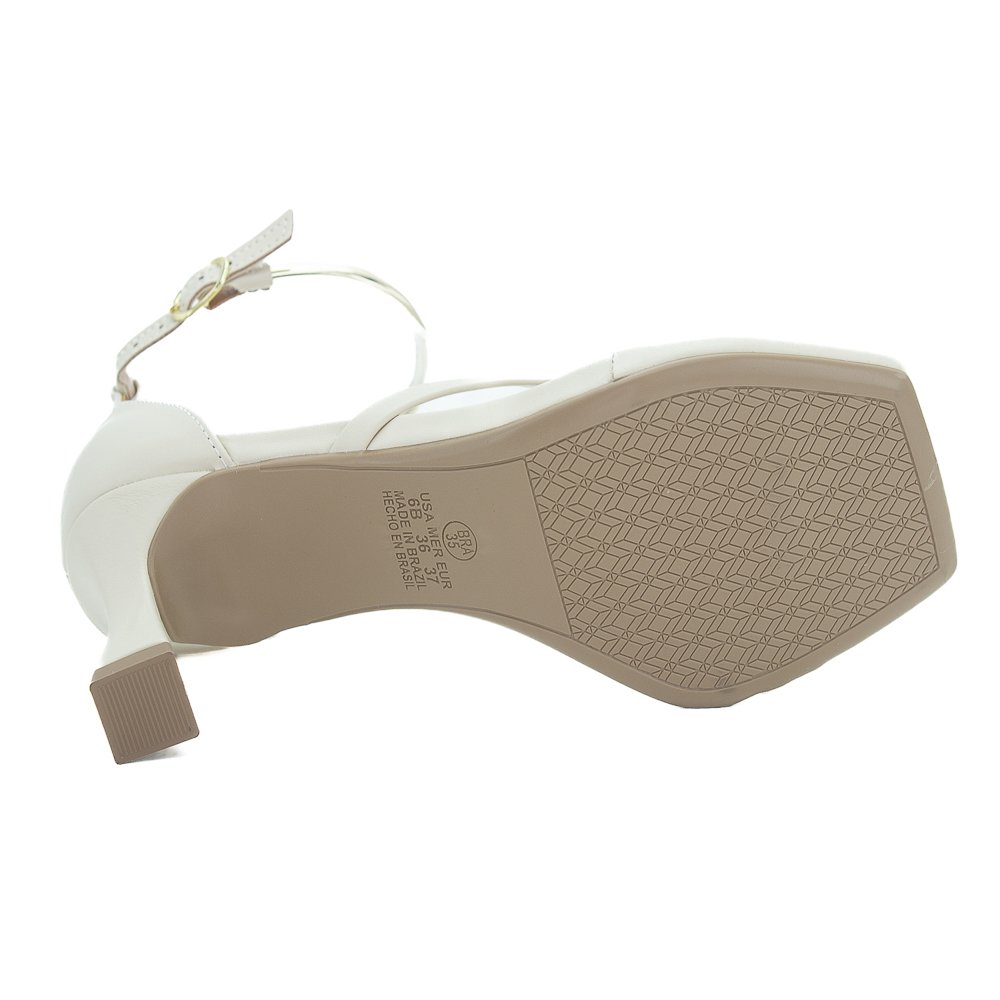Sandália Feminina Mariotta 20961-03 - Off White Branco 4