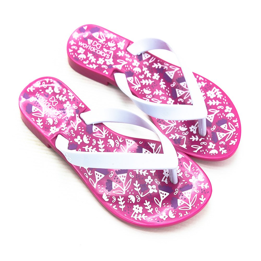 Chinelo Infantil Menina World Colors 157.839 - Rosa