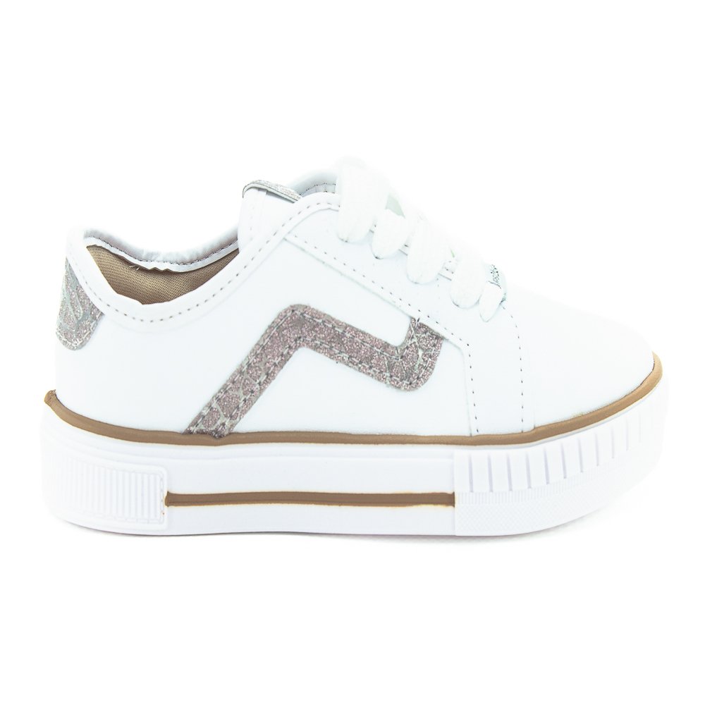 Tênis Infantil Menina Molekinha 2565.109 - Branco