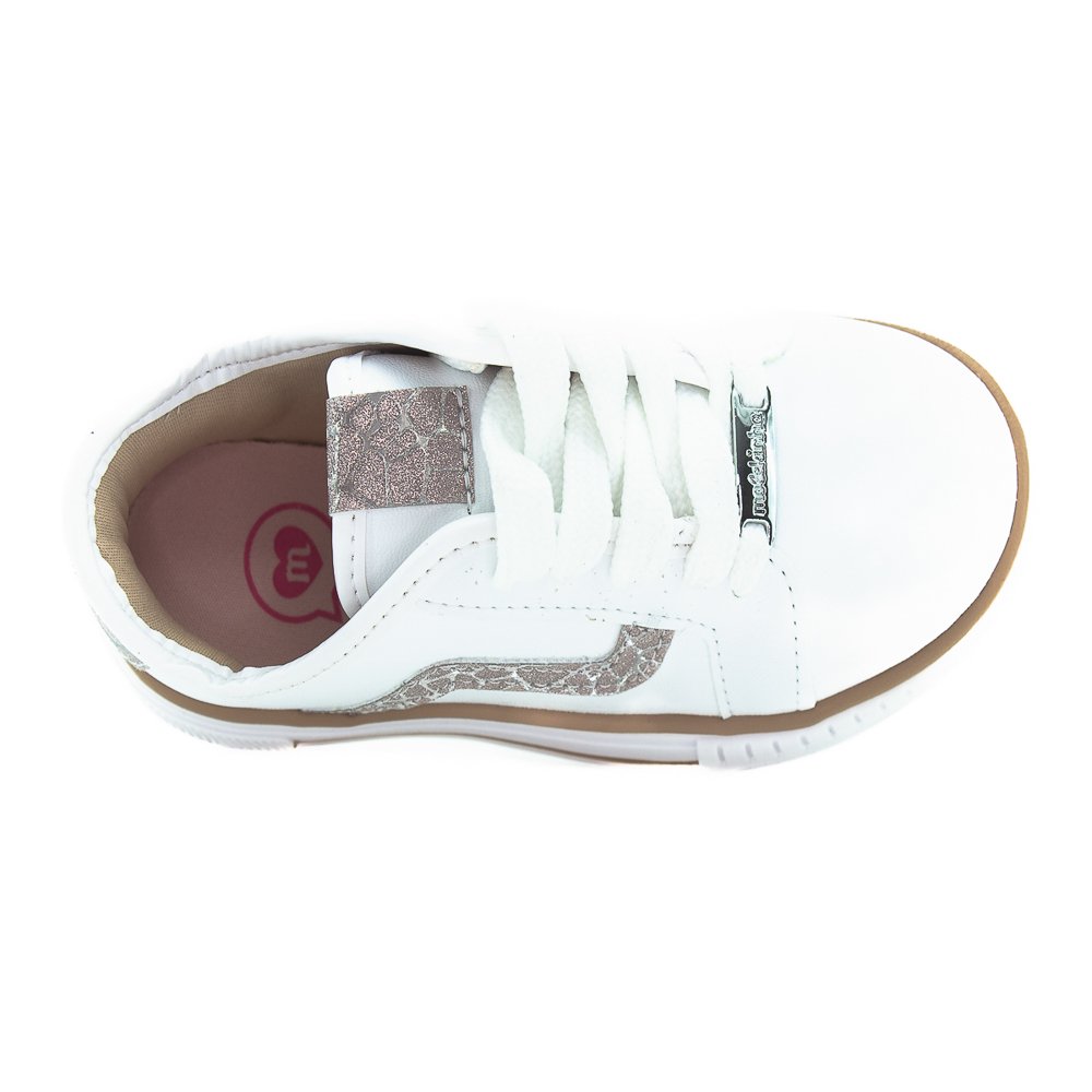 Tênis Infantil Menina Molekinha 2565.109 - Branco Branco 5