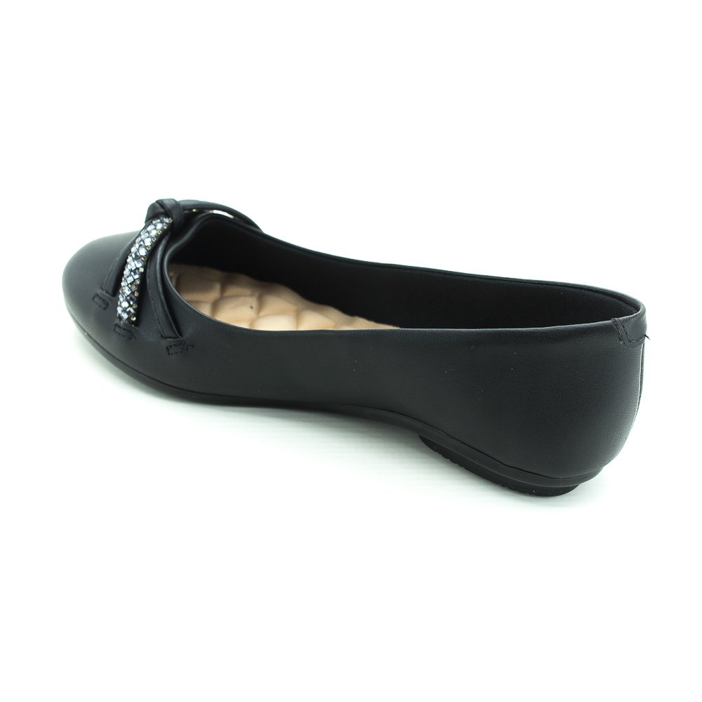 Sapatilha Feminina Moleca 5094.1654 - Preto Preto 2