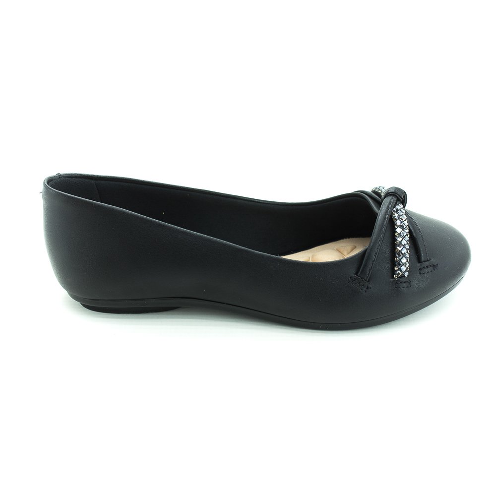 Sapatilha Feminina Moleca 5094.1654 - Preto Preto 3