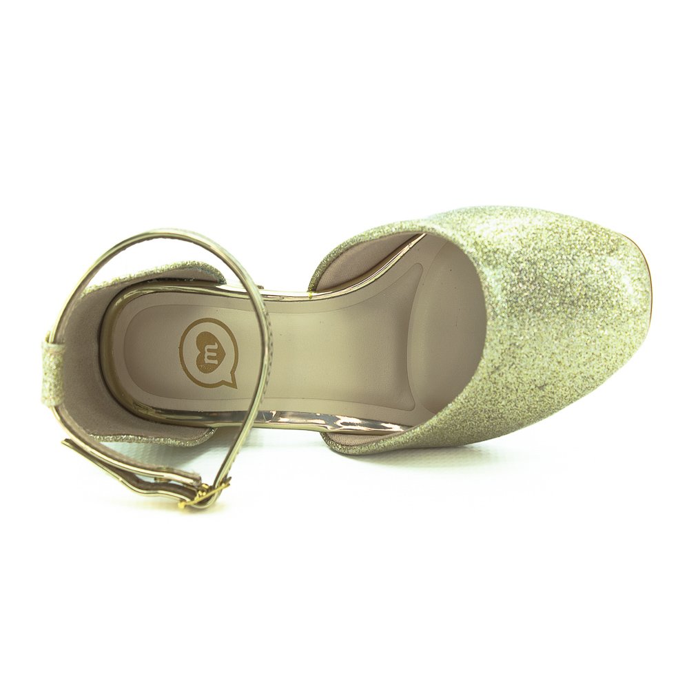 Sapato Infantil Menina Molekinha 2585.101 - Dourado Dourado 5
