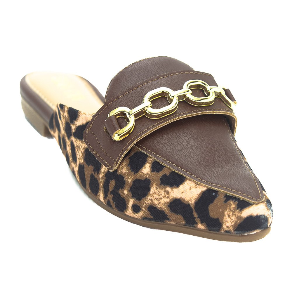 Mule Feminino Sua Cia 8189.16018t - Marrom Animal Print 2