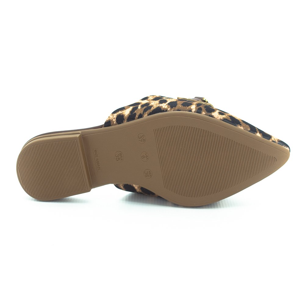 Mule Feminino Sua Cia 8189.16018t - Marrom Animal Print 4