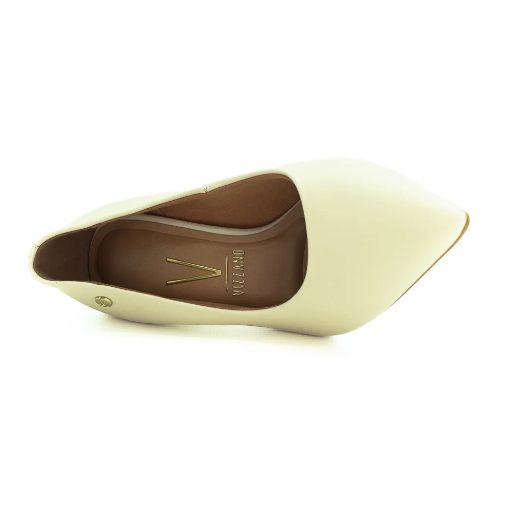 Scarpin Feminino Vizzano 1447.100 - Off White Branco 5