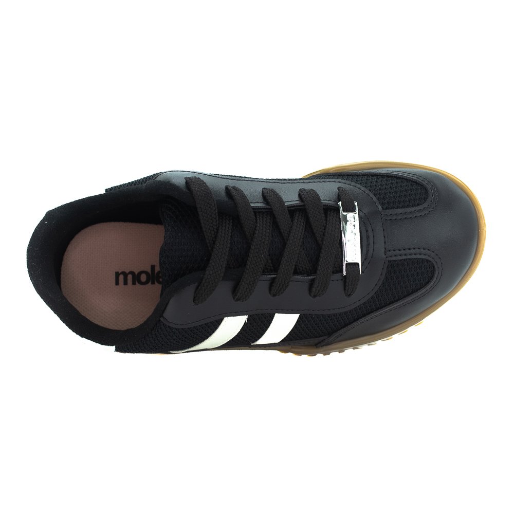Tênis Feminino Moleca 5817.104 - Preto Preto 5